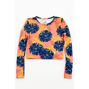 Mott50 UPF50+ Floral Long Sleeve Crop Top | Sun Protective Rash Guard